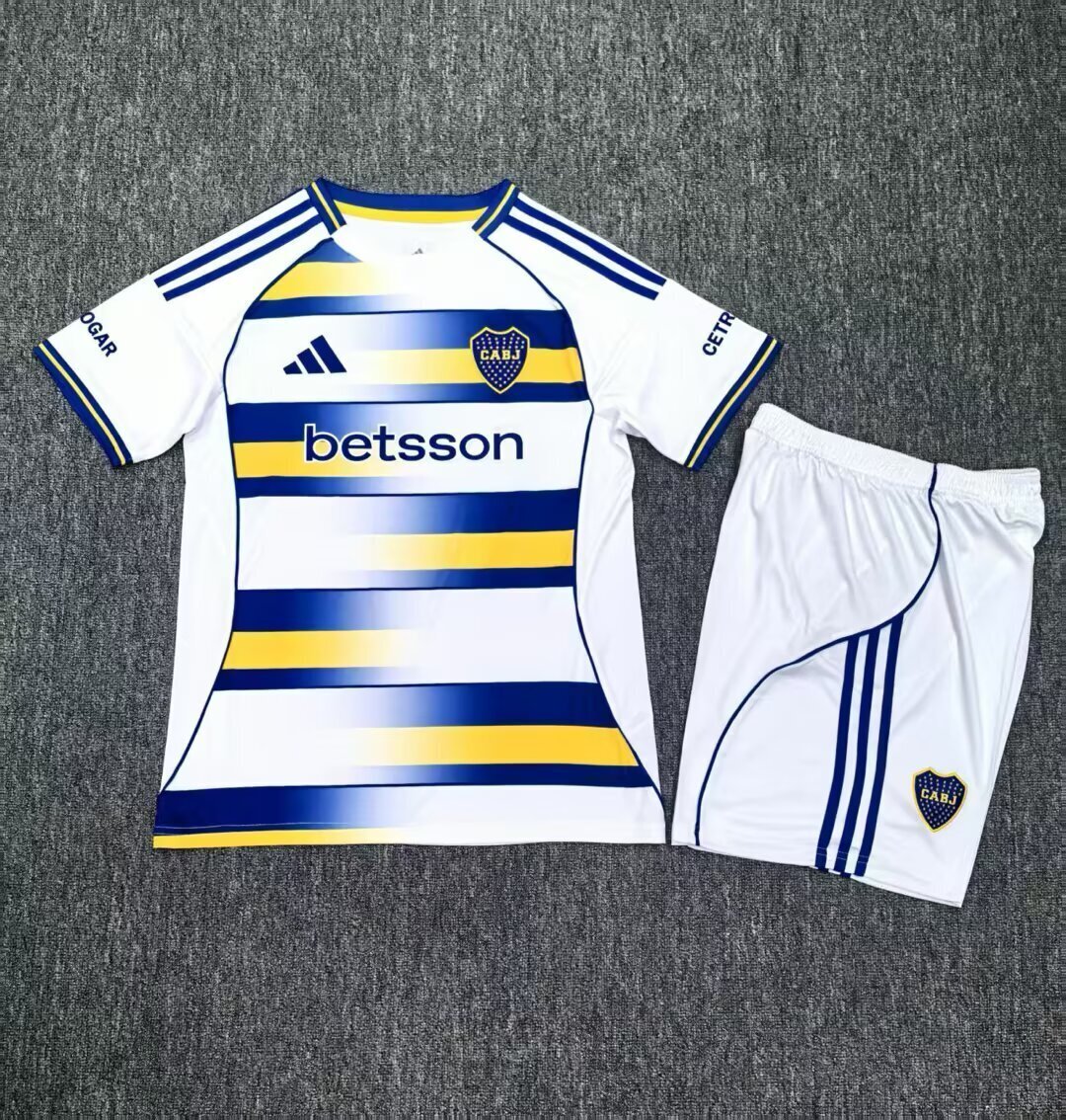 Kids-Boca juniors 26/27 Third White/Blue Soccer Jersey